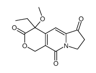 8-ethyl-8-methoxy-2,3,5,8-tetrahydro-1H-6-oxa-3a-aza-cyclopenta[b]naphthalene-1,4,7-trione结构式