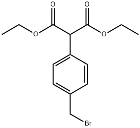 diethyl 2-[4-(broMoMethyl)phenyl]propane-1,3-dioate Structure