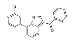 2-pyridinyl[7-(2-chloropyridin-4-yl)pyrazolo[1,5-a]pyrimidin-3-yl]methanone结构式