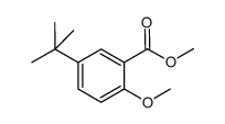 5-(tert-butyl)-2-methoxybenzoic acid methyl ester Structure