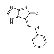 (6E)-6-(phenylhydrazinylidene)-1H-imidazo[1,2-b][1,2,4]triazol-5-one结构式