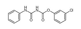 4-phenyl-allophanic acid-(3-chloro-phenyl ester)结构式