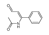 N-acetyl-3-amino-3-phenyl-2-propenal结构式