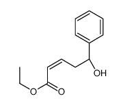 ethyl (5S)-5-hydroxy-5-phenylpent-2-enoate结构式