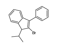 2-bromo-3-phenyl-1-propan-2-yl-1H-indene Structure