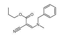 propyl 3-[benzyl(methyl)amino]-2-cyanoprop-2-enoate Structure