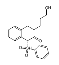 3-(3-hydroxypropyl)-1-(phenylsulfonyl)-3,4-dihydronaphthalen-2(1H)-one Structure