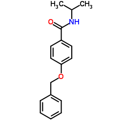 4-(Benzyloxy)-N-isopropylbenzamide结构式