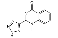 1-methyl-2-(2H-tetrazol-5-yl)quinazolin-4-one结构式