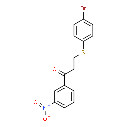 3-[(4-BROMOPHENYL)SULFANYL]-1-(3-NITROPHENYL)-1-PROPANONE Structure
