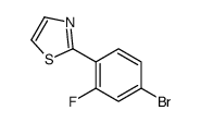 2-(4-bromo-2-fluorophenyl)-1,3-thiazole结构式