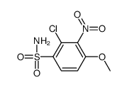 2-chloro-4-methoxy-3-nitrobenzenesulfonamide结构式