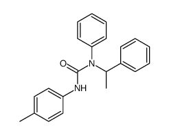 3-(4-methylphenyl)-1-phenyl-1-(1-phenylethyl)urea结构式