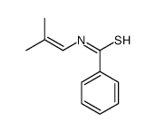 N-(2-methylprop-1-enyl)benzenecarbothioamide结构式