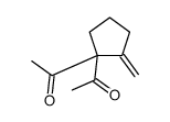 1-(1-acetyl-2-methylidenecyclopentyl)ethanone Structure