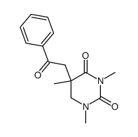 1,3,5-Trimethyl-5-(2-oxo-2-phenyl-ethyl)-dihydro-pyrimidine-2,4-dione结构式