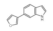 6-呋喃-3-基-1H-吲哚结构式