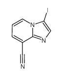 3-IODO-IMIDAZO[1,2-A]PYRIDINE-8-CARBONITRILE Structure