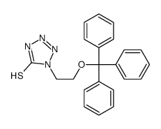 1-(2-trityloxyethyl)-2H-tetrazole-5-thione Structure