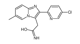 2-[2-(5-chloropyridin-2-yl)-6-methylimidazo[1,2-a]pyridin-3-yl]acetamide Structure