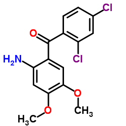 (2-AMINO-4,5-DIMETHOXY-PHENYL)-(2,4-DICHLORO-PHENYL)-METHANONE Structure