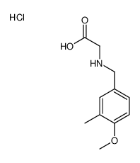 2-[(4-methoxy-3-methylphenyl)methylamino]acetic acid,hydrochloride Structure