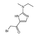2-bromo-1-[2-[ethyl(methyl)amino]-1H-imidazol-5-yl]ethanone Structure