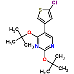 2,4-Di-tert-butoxy-5-(5-chloro-3-thienyl)pyrimidine Structure