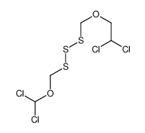 1,1-dichloro-2-[(dichloromethoxymethyltrisulfanyl)methoxy]ethane结构式