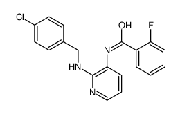 N-[2-[(4-chlorophenyl)methylamino]pyridin-3-yl]-2-fluorobenzamide结构式