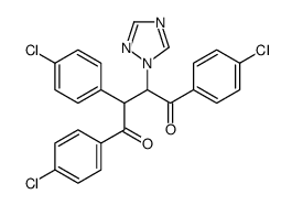 1,2,4-tris(4-chlorophenyl)-3-(1,2,4-triazol-1-yl)butane-1,4-dione结构式