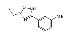 3-(3-aminophenyl)-N-methyl-1,2,4-oxadiazol-5-amine结构式