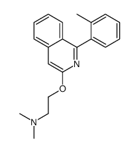 N,N-dimethyl-2-[1-(2-methylphenyl)isoquinolin-3-yl]oxyethanamine结构式