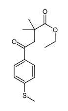 ETHYL 2,2-DIMETHYL-4-OXO-4-(4-METHYLTHIOPHENYL)BUTYRATE结构式