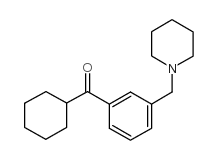 CYCLOHEXYL 3-(PIPERIDINOMETHYL)PHENYL KETONE structure