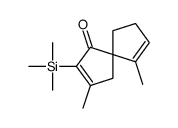2,9-dimethyl-3-trimethylsilylspiro[4.4]nona-2,8-dien-4-one Structure