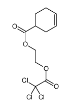 2-(2,2,2-trichloroacetyl)oxyethyl cyclohex-3-ene-1-carboxylate结构式