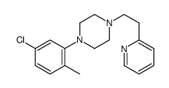 1-(5-chloro-2-methylphenyl)-4-(2-pyridin-2-ylethyl)piperazine结构式