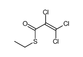 S-ethyl 2,3,3-trichloroprop-2-enethioate Structure