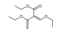 ethyl 3-ethoxy-2-ethoxycarbothioylprop-2-enoate Structure