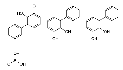3-phenylbenzene-1,2-diol,phosphorous acid结构式