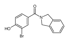 (3-Bromo-4-hydroxyphenyl)(isoindolin-2-yl)methanone Structure