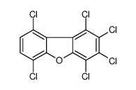 1,2,3,4,6,9-hexachlorodibenzofuran structure