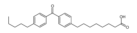 8-[4-(4-pentylbenzoyl)phenyl]octanoic acid结构式