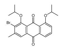 2-bromo-3-methyl-1,8-di(propan-2-yloxy)anthracene-9,10-dione结构式