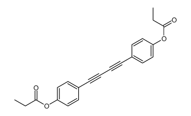 [4-[4-(4-propanoyloxyphenyl)buta-1,3-diynyl]phenyl] propanoate结构式