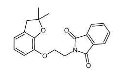 2-[2-(2,2-dimethyl-2,3-dihydro-benzofuran-7-yloxy)-ethyl]-isoindole-1,3-dione结构式