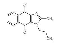 2-methyl-3-propylbenzo[f]benzimidazole-4,9-dione结构式
