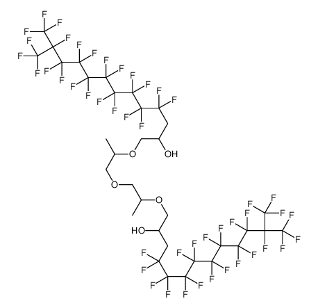 1,1'-[oxybis[(isopropylene)oxy]]bis[4,4,5,5,6,6,7,7,8,8,9,9,10,10,11,11,12,13,13,13-icosafluoro-12-(trifluoromethyl)tridecan-2-ol结构式