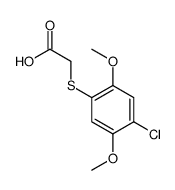 [(4-chloro-2,5-dimethoxyphenyl)thio]acetic acid structure